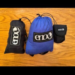 Blue and Black Men Bag Set